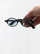 Óculos de Sol Oval Lupita 3.0 - Azul Preto - Acetato