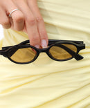 Óculos de Sol Oval Lupita 3.0 - Laranja Preto - Acetato